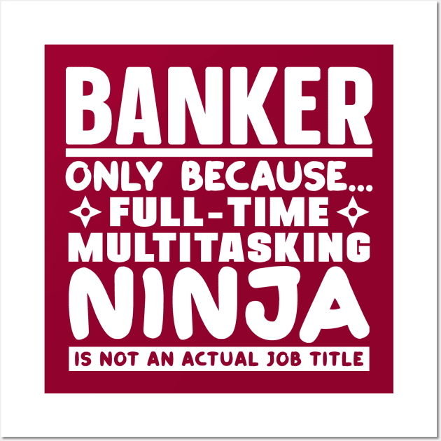 Banker Ninja Wall Art by colorsplash